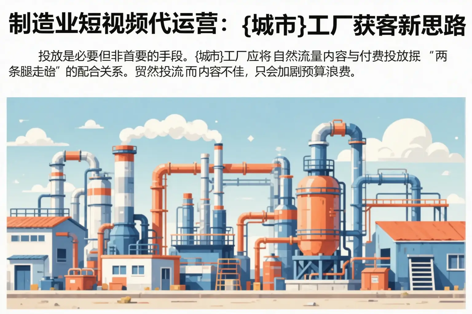 制造业短视频代运营:昌平工厂获客新思路